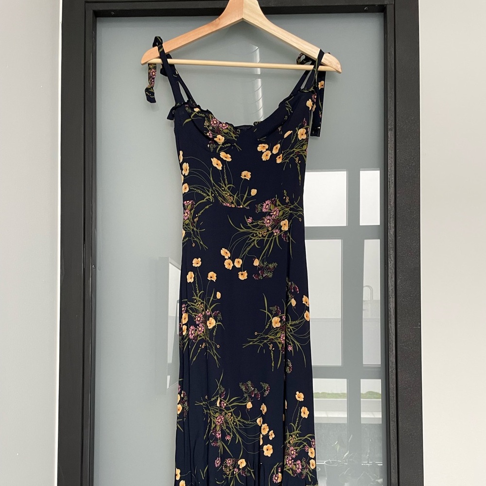 Reformation Navy Nikita Dress